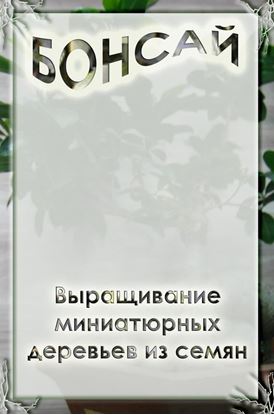Обложка книги "Выращивание миниатюрных деревьев из семян"