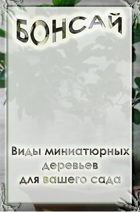 Обложка книги "Виды миниатюрных деревьев для вашего сада"