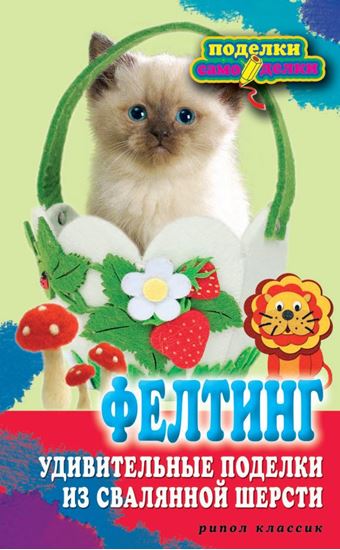 Обложка книги "Фелтинг. Удивительные поделки из свалянной шерсти"