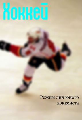Обложка книги "Режим дня юного хоккеиста"