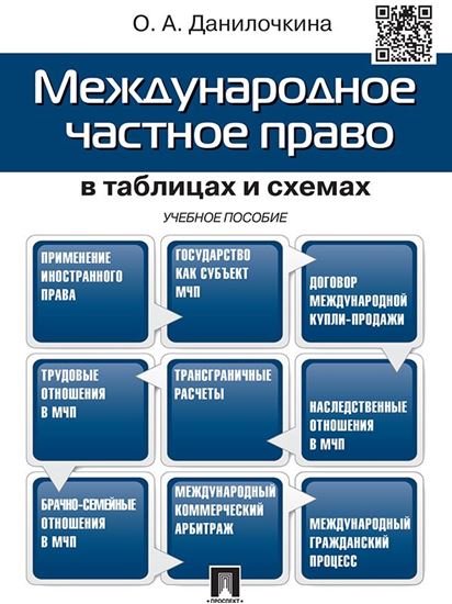 Обложка книги "Международное частное право в таблицах и схемах. Учебное пособие"