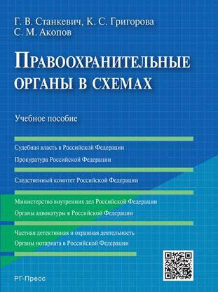 Обложка книги "Правоохранительные органы в схемах. Учебное пособие"