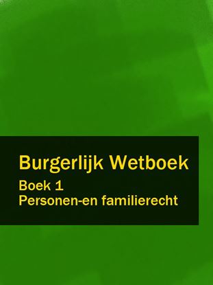 Обложка книги "Burgerlijk Wetboek boek 1"