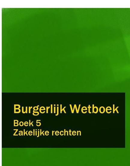 Обложка книги "Burgerlijk Wetboek boek 5"