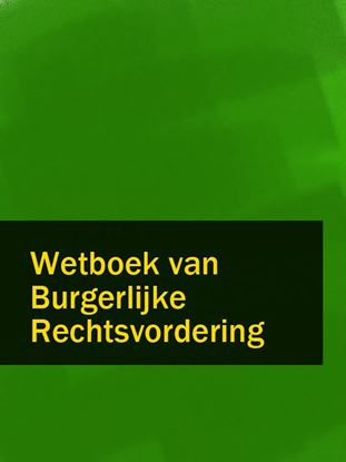 Обложка книги "Wetboek van Burgerlijke Rechtsvordering"