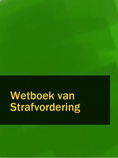 Обложка книги "Wetboek van Strafvordering"