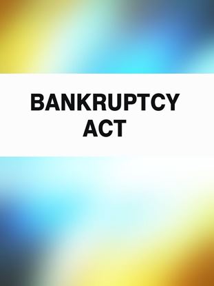 Обложка книги "Bankruptcy Act"