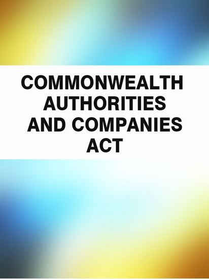 Обложка книги "Commonwealth Authorities and Companies Act"