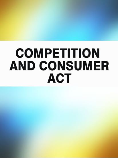 Обложка книги "Competition and Consumer Act"