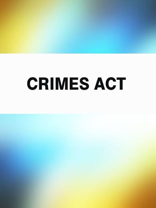 Обложка книги "Crimes Act"