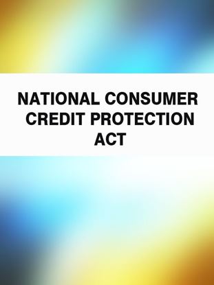 Обложка книги "National Consumer Credit Protection Act"