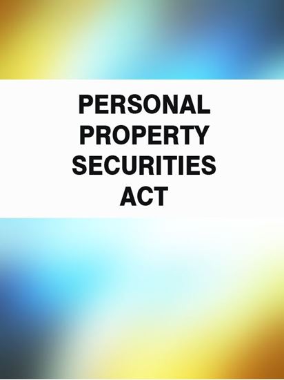 Обложка книги "Personal Property Securities Act"