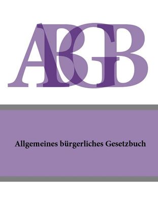 Обложка книги "Allgemeines burgerliches Gesetzbuch (ABGB)"