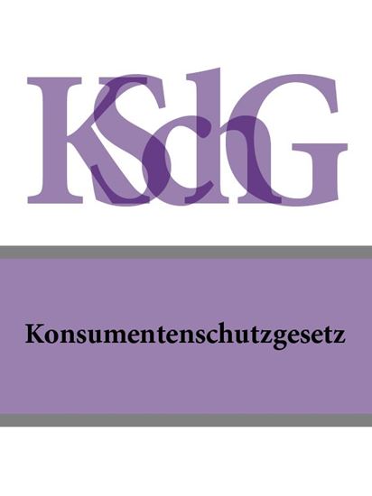 Обложка книги "Konsumentenschutzgesetz – KSchG"