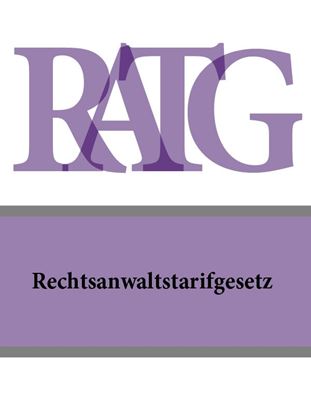 Обложка книги "Rechtsanwaltstarifgesetz – RATG"