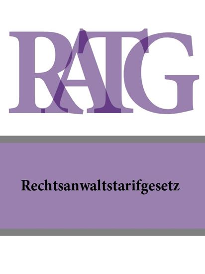 Обложка книги "Rechtsanwaltstarifgesetz – RATG"