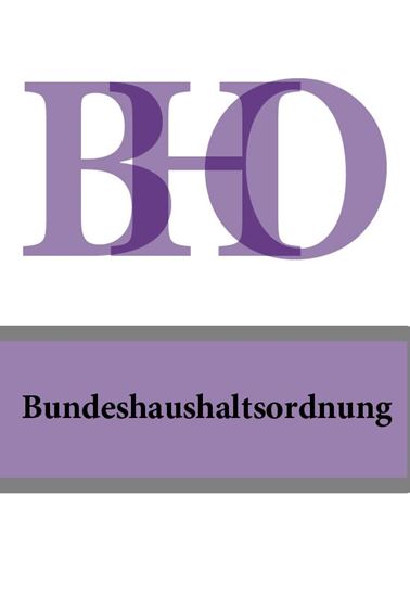 Обложка книги "Bundeshaushaltsordnung – BHO"