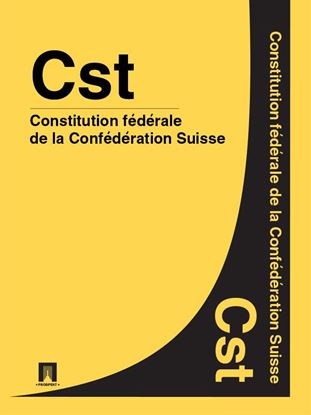 Обложка книги "Constitution fédérale de la Confédération Suisse – Cst."