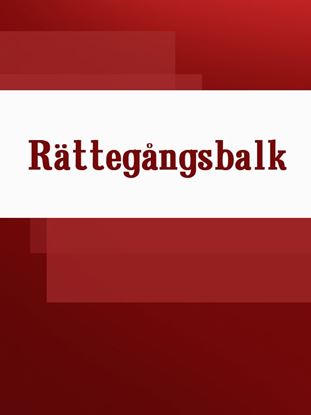 Обложка книги "Rättegångsbalk"