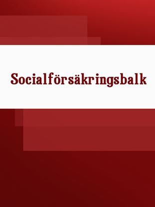 Обложка книги "Socialförsäkringsbalk"