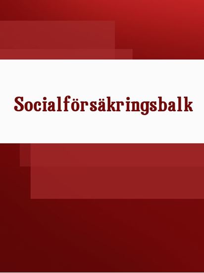 Обложка книги "Socialförsäkringsbalk"