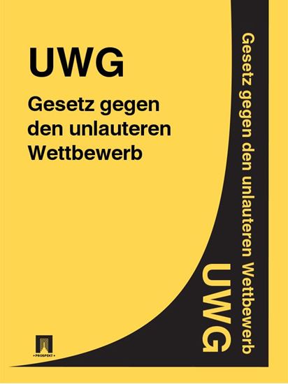 Обложка книги "Gesetz gegen den unlauteren Wettbewerb – UWG"