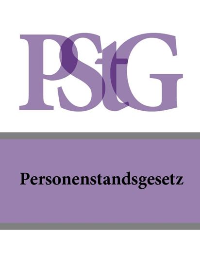 Обложка книги "Personenstandsgesetz – PStG"