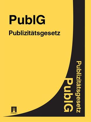 Обложка книги "Publizitätsgesetz – PublG"
