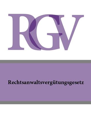 Обложка книги "Rechtsanwaltsvergutungsgesetz – RVG"