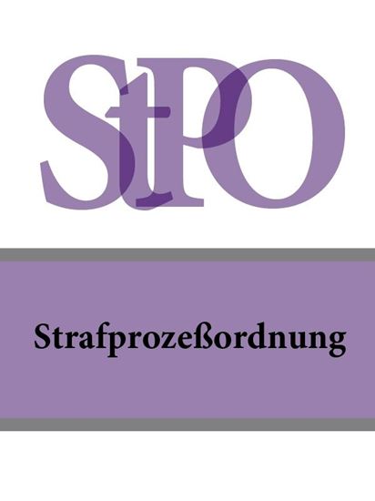Обложка книги "Strafprozeßordnung – StPO"