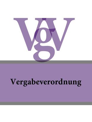 Обложка книги "Vergabeverordnung – VgV"