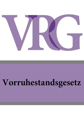 Обложка книги "Vorruhestandsgesetz – VRG"