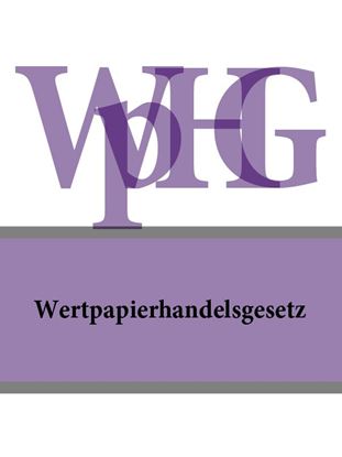 Обложка книги "Wertpapierhandelsgesetz – WpHG"