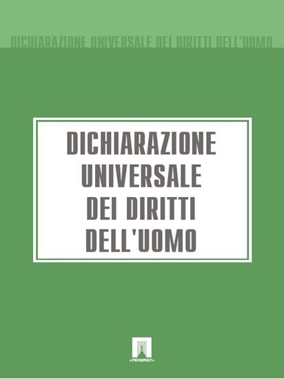 Обложка книги "Dichiarazione Universale dei Diritti dell&apos;Uomo"
