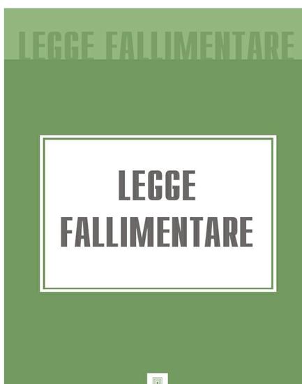 Обложка книги "Legge fallimentare"