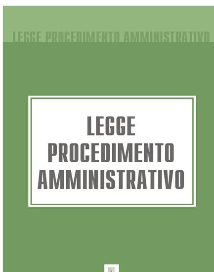 Обложка книги "Legge Procedimento Amministrativo"