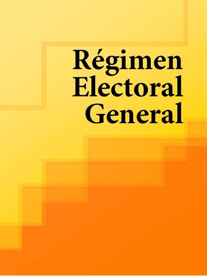 Обложка книги "Régimen Electoral General"