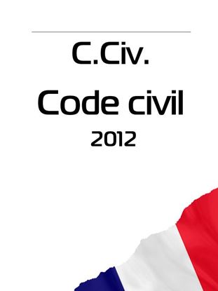 Обложка книги "C. Civ. Code civil 2012"