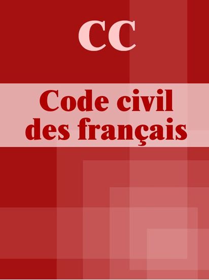 Обложка книги "CC Code civil des français"
