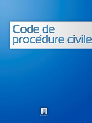 Обложка книги "Code de procedure civile"