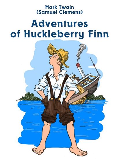 Обложка книги "Adventures of Hucklebbery Finn"