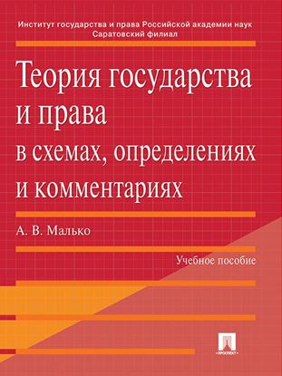 Обложка книги "Теория государства и права в схемах, определениях и комментариях. Учебное пособие"