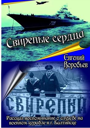Обложка книги "Свирепые сердца. Рассказ-воспоминание о службе на военном корабле в г. Балтийске"